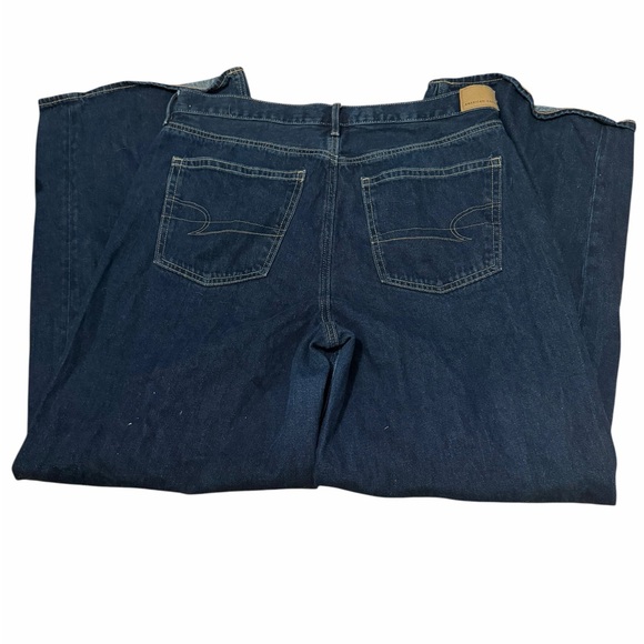 American Eagle Skater Baggy Wide Leg Jean
Stretch Size 10 Dark Wash - Picture 4 of 6